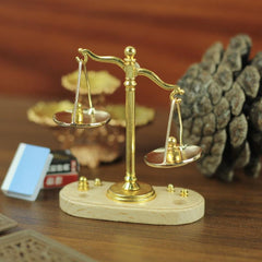 Mini Doll House Accessories Simulation Alloy Scales Family Toy Puzzle Model