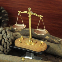 Mini Doll House Accessories Simulation Alloy Scales Family Toy Puzzle Model