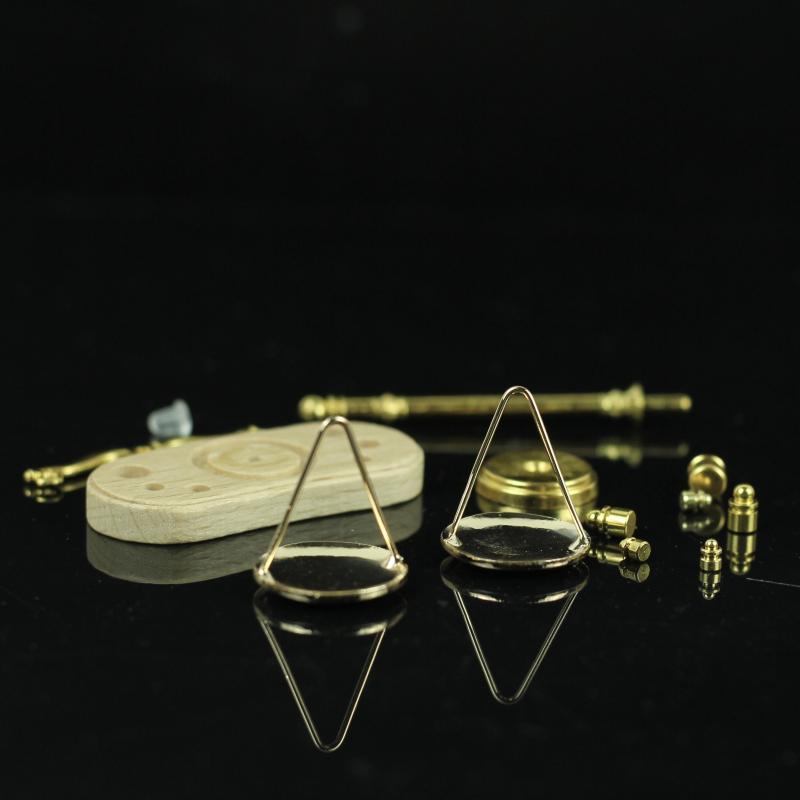 Mini Doll House Accessories Simulation Alloy Scales Family Toy Puzzle Model