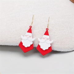 Santa Claus Dangle Earrings - Fun Holiday Party Accessory