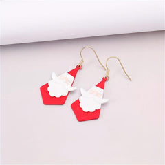 Santa Claus Dangle Earrings - Fun Holiday Party Accessory