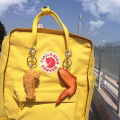 Simulation Fried Chicken Leg PVC Keychain Pendant Toy
