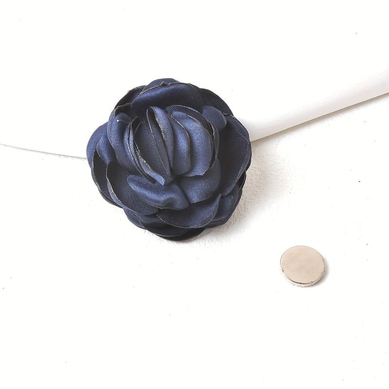 Camellia Magnet Pin Coat Brooch Party Jewelry