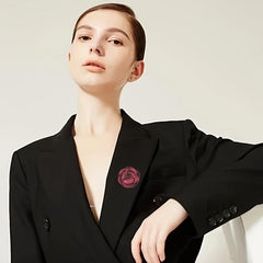 Camellia Magnet Pin Coat Brooch Party Jewelry