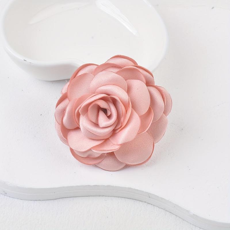 Camellia Magnet Pin Coat Brooch Party Jewelry