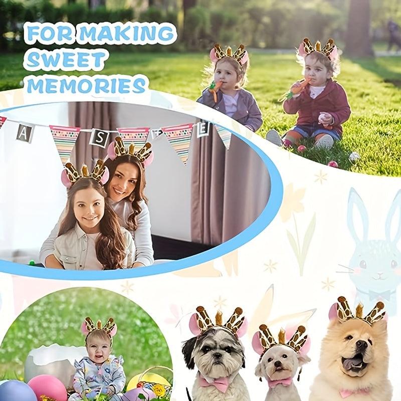 Christmas Animal Headbands Cartoon Headwear Costume Cosplay Party Accessories