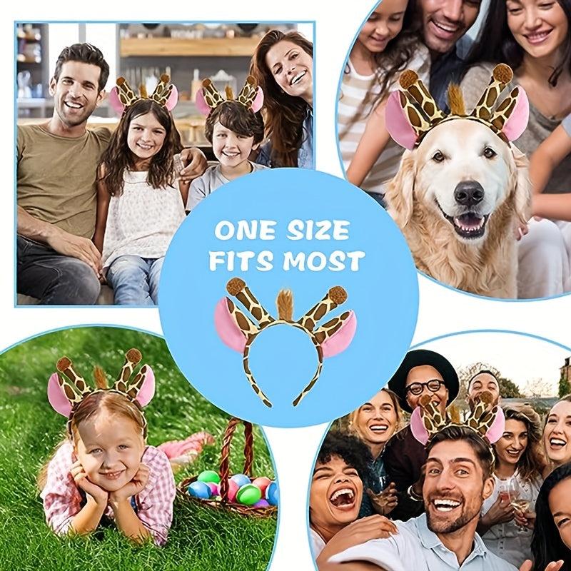 Christmas Animal Headbands Cartoon Headwear Costume Cosplay Party Accessories