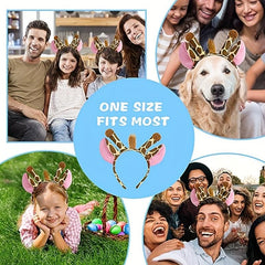 Christmas Animal Headbands Cartoon Headwear Costume Cosplay Party Accessories