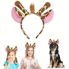 Christmas Animal Headbands Cartoon Headwear Costume Cosplay Party Accessories