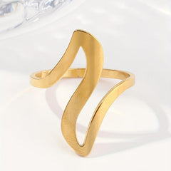Geometric Deformation Infinity Ring for Women