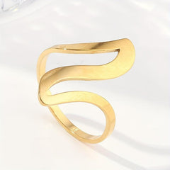 Geometric Deformation Infinity Ring for Women