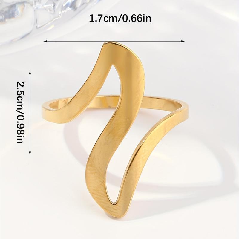 Geometric Deformation Infinity Ring for Women