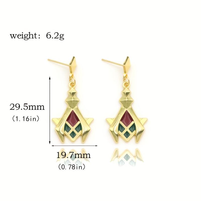 Magic School Light Earrings Blazing Mane Lion Deshia Cos Earpin