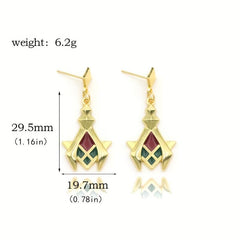 Magic School Light Earrings Blazing Mane Lion Deshia Cos Earpin