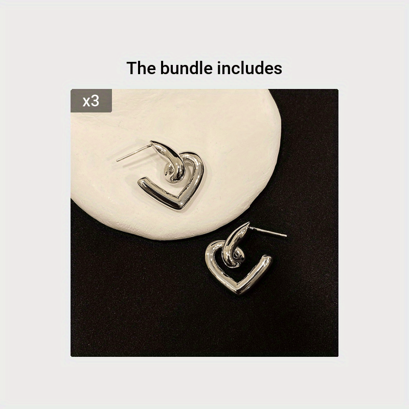 Stylish Love Heart Earrings for Women