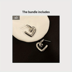 Stylish Love Heart Earrings for Women