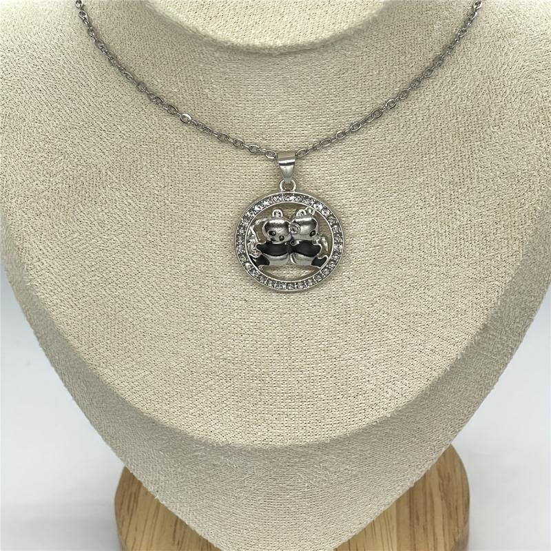 Creative Panda Pendant Necklace Animal Jewelry Panda Necklace Gift