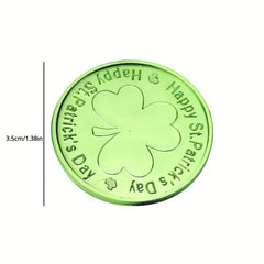 10Pcs St Patrick's Party Decoration Coin Irish Clover Toy Gift