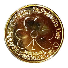 10Pcs St Patrick's Party Decoration Coin Irish Clover Toy Gift