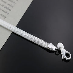 Men's Flat Snake Bone Bracelet Christmas Thanksgiving Gift