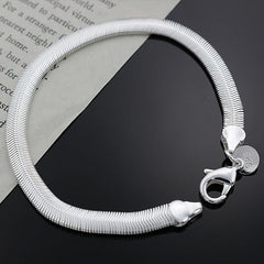 Men's Flat Snake Bone Bracelet Christmas Thanksgiving Gift