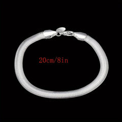Men's Flat Snake Bone Bracelet Christmas Thanksgiving Gift