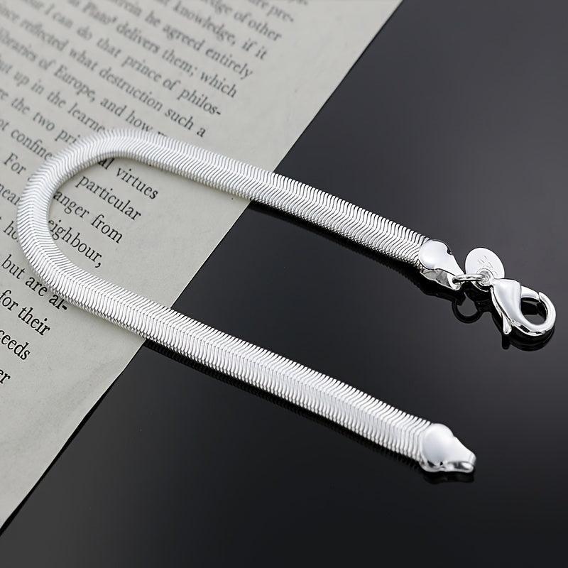 Men's Flat Snake Bone Bracelet Christmas Thanksgiving Gift