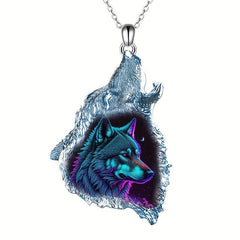 Creative Wolf Pendant Necklace Party Jewelry Gift