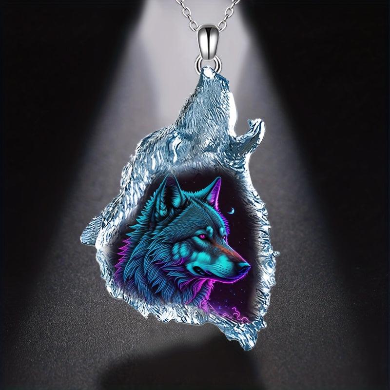 Creative Wolf Pendant Necklace Party Jewelry Gift