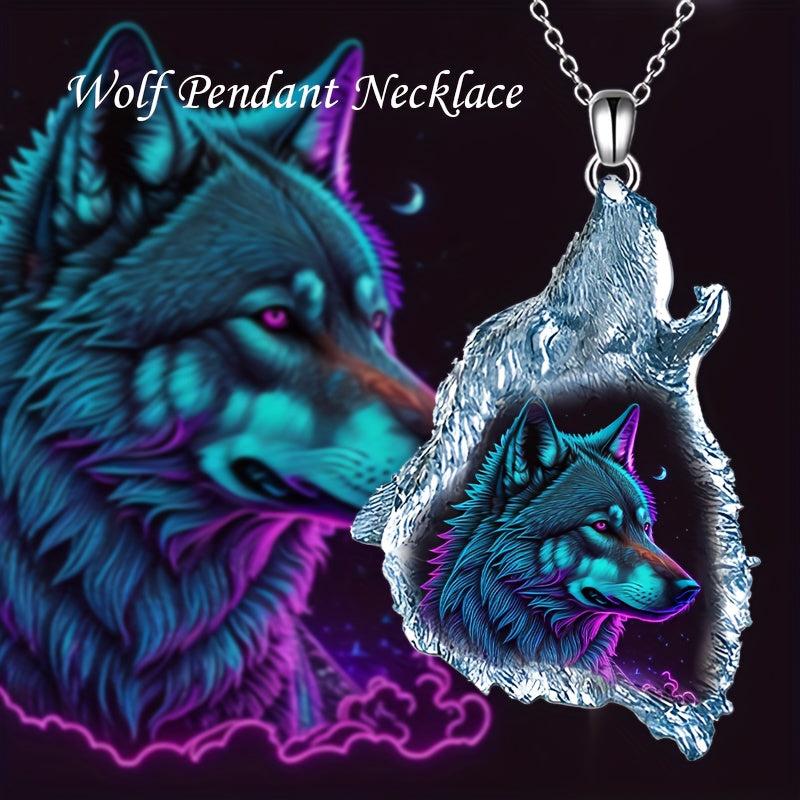 Creative Wolf Pendant Necklace Party Jewelry Gift