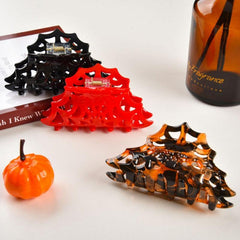 Vintage Halloween Hair Clip Spider Web Bat Hairpin Party Headwear