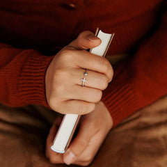 Love Hot Cross Ring Micro Inlaid for Women