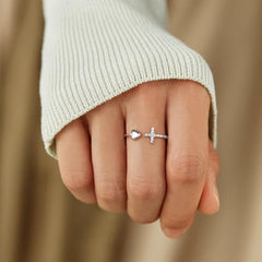 Love Hot Cross Ring Micro Inlaid for Women