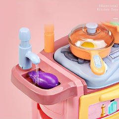 Girl Toy Kitchen Set Cooking Utensils Model Combination Cooking Tools