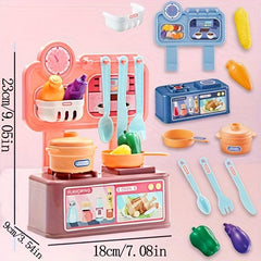 Girl Toy Kitchen Set Cooking Utensils Model Combination Cooking Tools