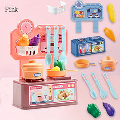 Girl Toy Kitchen Set Cooking Utensils Model Combination Cooking Tools
