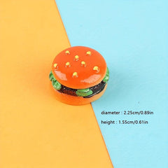 3pcs Resin Bear Burger Mini Toys Play House Toys