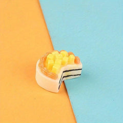 Simulated Food and Game Fruit Cake for DIY Phone Case Hole Shoes Refrigerator