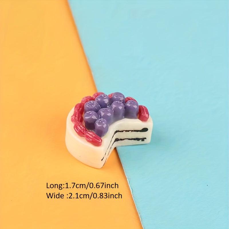 Simulated Food and Game Fruit Cake for DIY Phone Case Hole Shoes Refrigerator