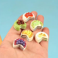 Simulated Food and Game Fruit Cake for DIY Phone Case Hole Shoes Refrigerator