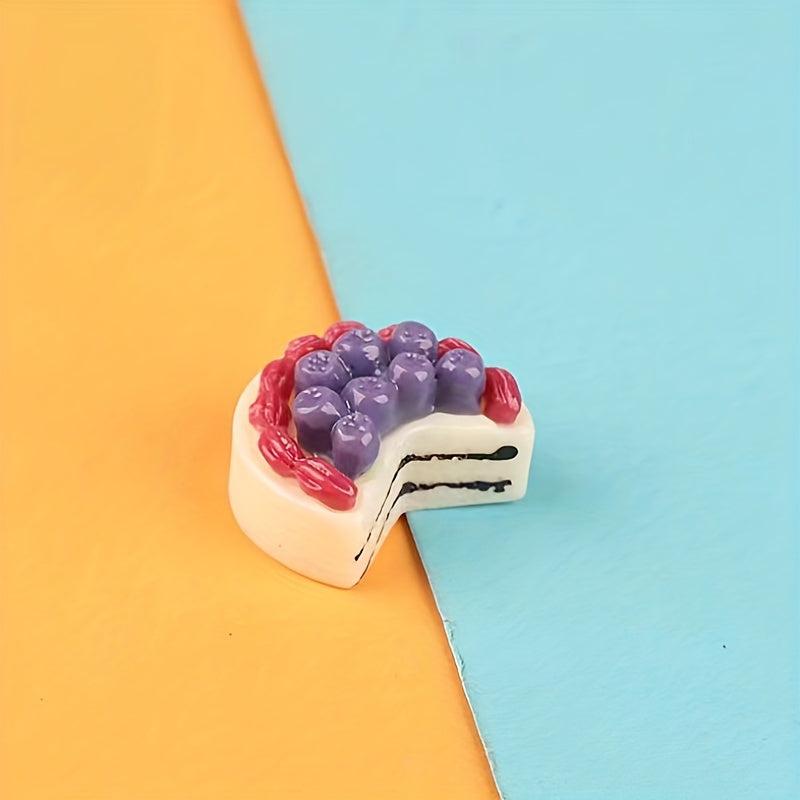 Simulated Food and Game Fruit Cake for DIY Phone Case Hole Shoes Refrigerator