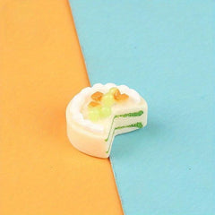Simulated Food and Game Fruit Cake for DIY Phone Case Hole Shoes Refrigerator