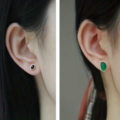 Green & Agate Earrings Necklace Set for Women