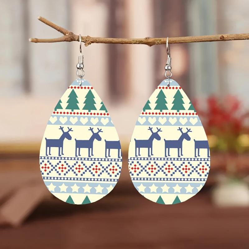 Deer Dangle Earrings Girl Jewelry Women Accessories Christmas Halloween Gift