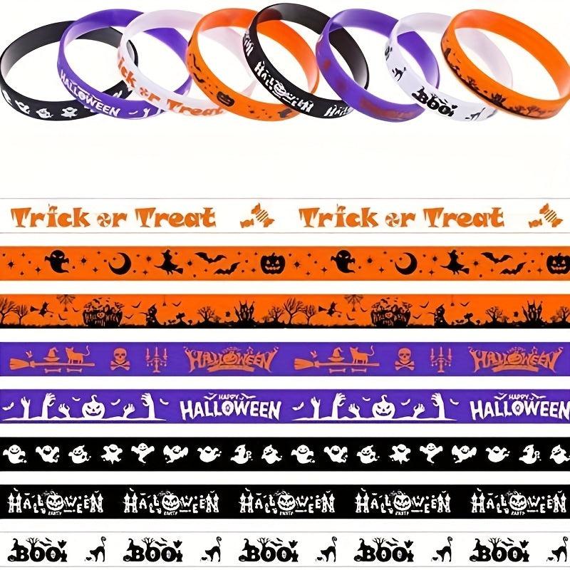 Halloween Silicone Wristband Bracelet Funny Rubber Bracelet