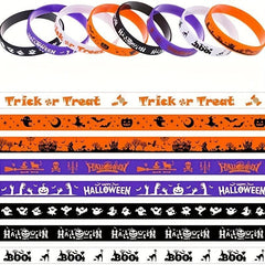 Halloween Silicone Wristband Bracelet Funny Rubber Bracelet