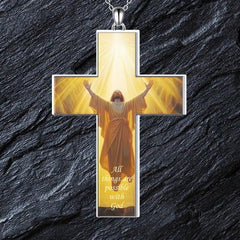 Creative Prayer Pendant Necklace Party Jewelry Anniversary Gift
