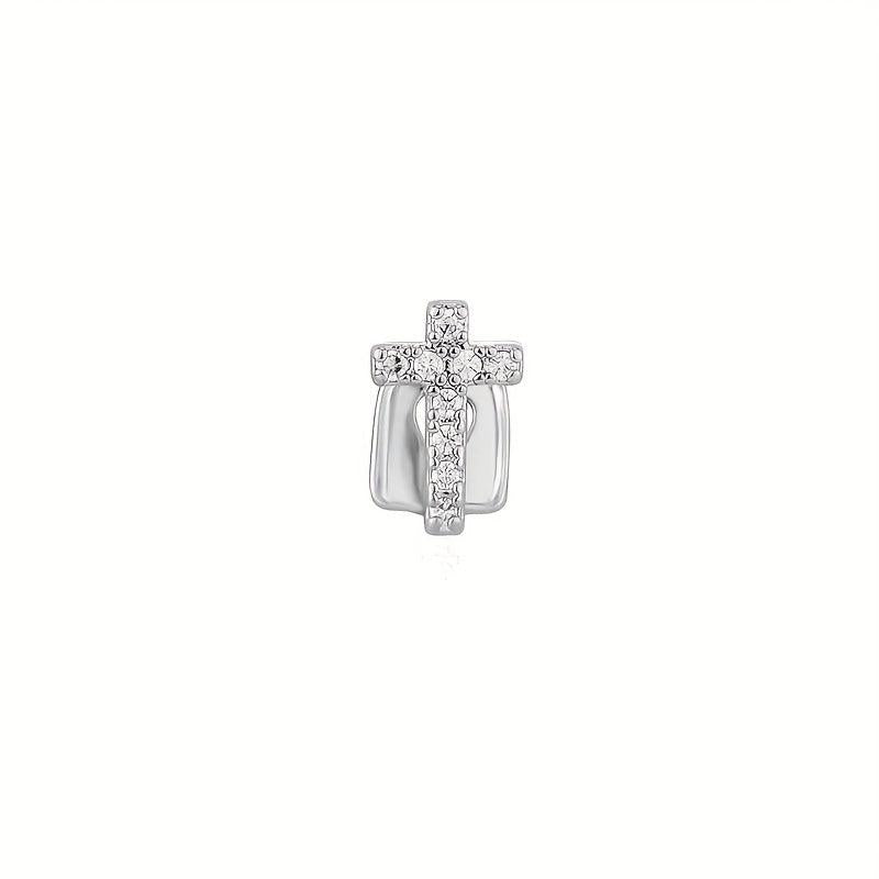 Sparkling CZ Single Grillz Women Iced Out Teeth Accessory