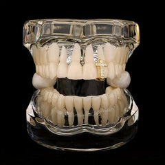 Sparkling CZ Single Grillz Women Iced Out Teeth Accessory