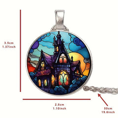 Crystal Bead Pendant Necklace for Men and Women